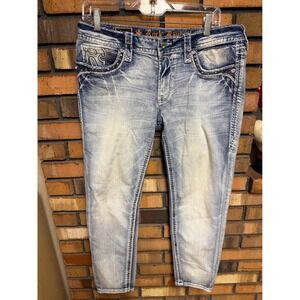 Women's Rock Revival Light Wash Ferry Ankle Skinny Jeans